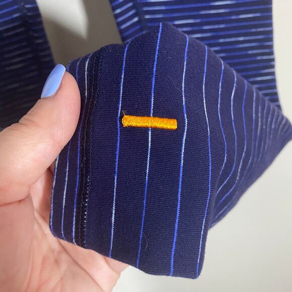 Lucy Heathered Navy Blue Full Length Legging Workout Pant Sz XS - Picture 4 of 10